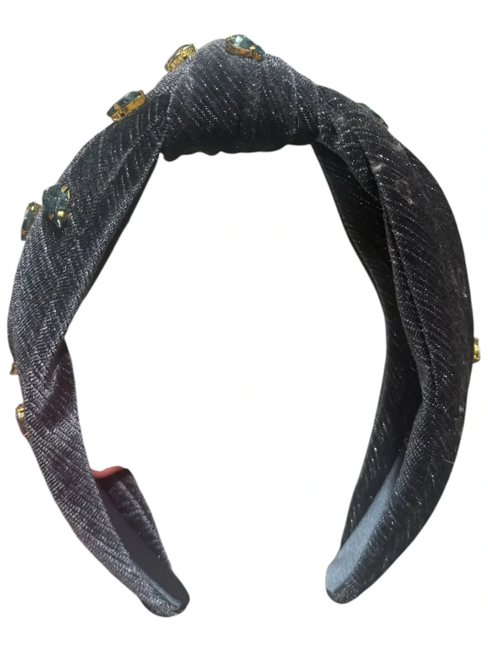 Embellished Navy Knotted Headband Anthropologie